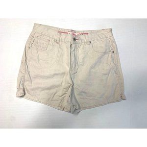 Arizona Jean Girls Plus Size 16.5 Khaki Beige Jean Shorts 3.25 in inseam